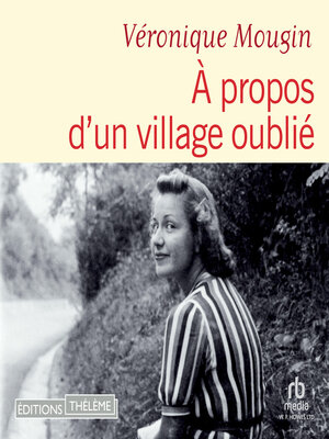 cover image of À propos d'un village oublié